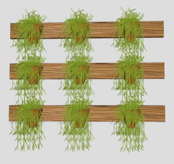 盆栽花架sketchup模型下载_sketchup草图大师SKP模型