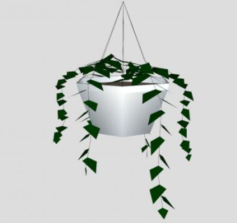 挂篮盆栽SU模型下载_sketchup草图大师SKP模型