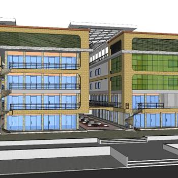 商场su模型下载_sketchup草图大师SKP模型
