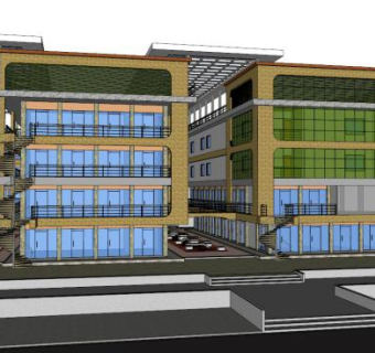 商场su模型下载_sketchup草图大师SKP模型