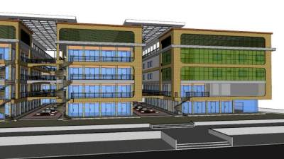 商场su模型下载_sketchup草图大师SKP模型