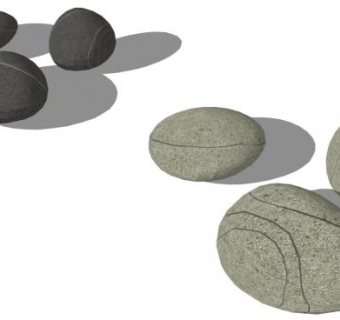 鹅卵石su模型下载_sketchup草图大师SKP模型