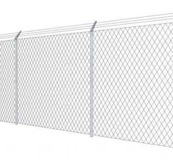 钢丝网围栏su模型下载_sketchup草图大师SKP模型