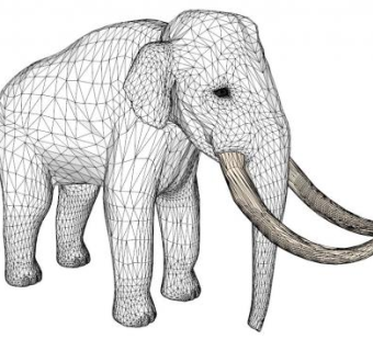 石头大象su模型下载_sketchup草图大师SKP模型