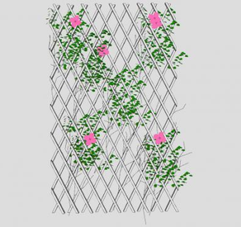 格栅花架SU模型下载_sketchup草图大师SKP模型