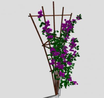 爬藤植物花架sketchup模型下载_sketchup草图大师SKP模型