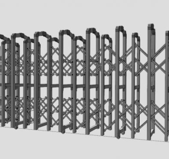 电动门su模型下载_sketchup草图大师SKP模型