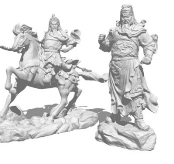 中式人物雕像su模型下载_sketchup草图大师SKP模型