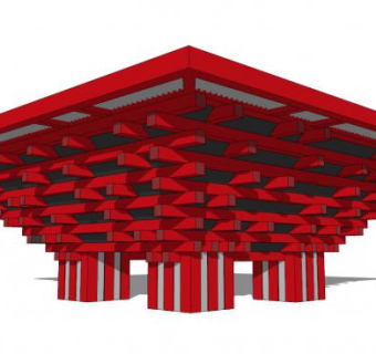 上海世博会su模型下载_sketchup草图大师SKP模型