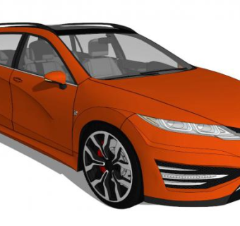 精细汽车su模型下载_sketchup草图大师SKP模型