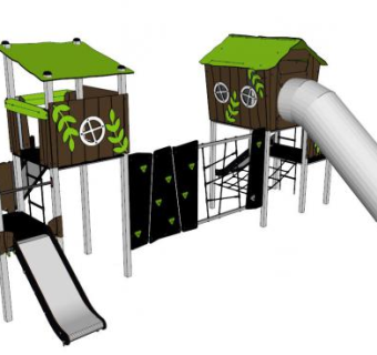 大型滑梯su模型下载_sketchup草图大师SKP模型