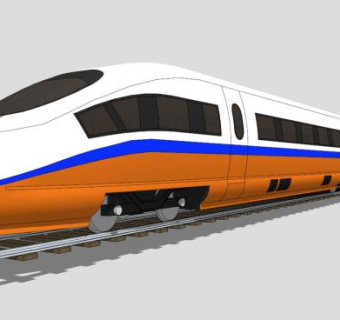 高铁火车头su模型下载_sketchup草图大师SKP模型