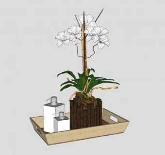 浴室装饰小件SU模型下载_sketchup草图大师SKP模型