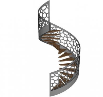 别墅旋转楼梯su模型下载_sketchup草图大师SKP模型