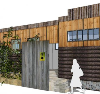 公园厕所su模型下载_sketchup草图大师SKP模型