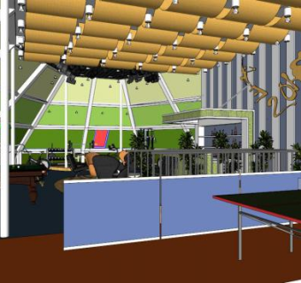 健身房su模型下载_sketchup草图大师SKP模型