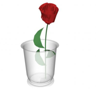 花瓶玫瑰SU模型下载_sketchup草图大师SKP模型