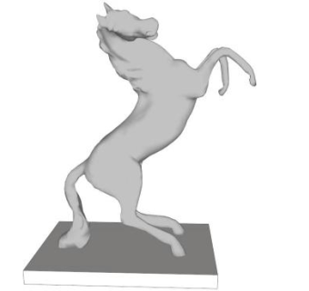 马雕塑su模型下载_sketchup草图大师SKP模型