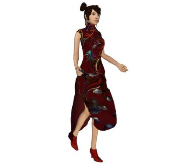 民族服装模特su模型下载_sketchup草图大师SKP模型