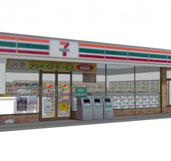 便利店su模型下载_sketchup草图大师SKP模型