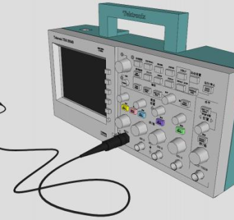 泰克示波器SU模型_su模型下载 草图大师模型_SKP模型