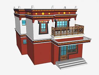 藏式民居su模型下载_sketchup草图大师SKP模型