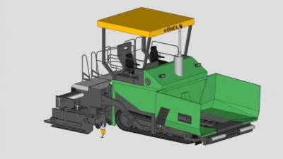 沥青摊铺机SU模型_su模型下载 草图大师模型_SKP模型