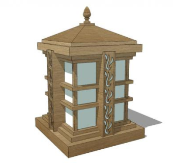 庭院灯su模型下载_sketchup草图大师SKP模型