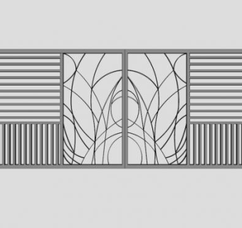 大铁门su模型下载_sketchup草图大师SKP模型