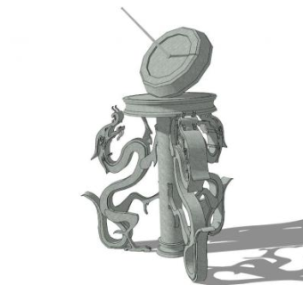 日晷su模型下载_sketchup草图大师SKP模型