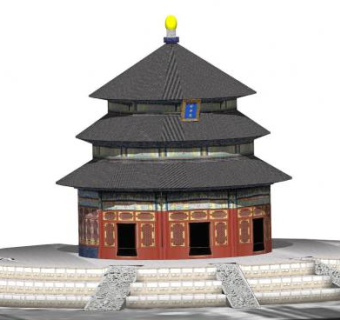 天坛su模型下载_sketchup草图大师SKP模型