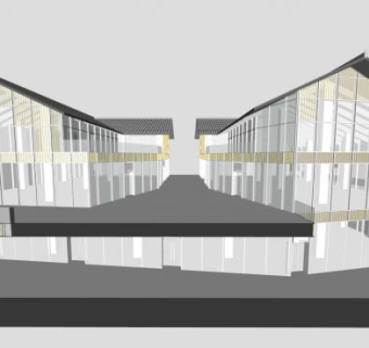 成都远洋太古里su模型下载_sketchup草图大师SKP模型