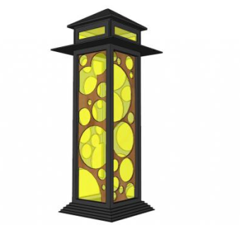 中式地灯su模型下载_sketchup草图大师SKP模型