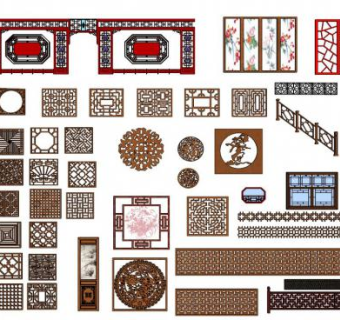 通花su模型下载_sketchup草图大师SKP模型