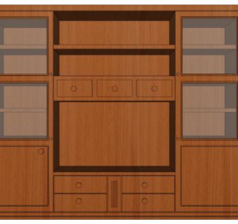 茶柜su模型下载_sketchup草图大师SKP模型