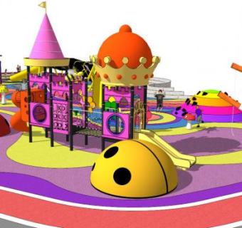 游乐器材su模型下载_sketchup草图大师SKP模型