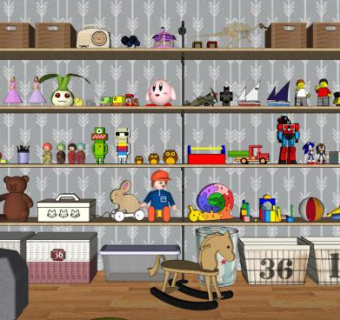 幼儿园玩具su模型下载_sketchup草图大师SKP模型