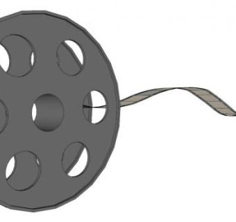 电影胶片盘su模型下载_sketchup草图大师SKP模型