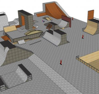 skate park su模型下载_sketchup草图大师SKP模型