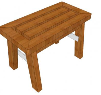 方凳su模型下载_sketchup草图大师SKP模型