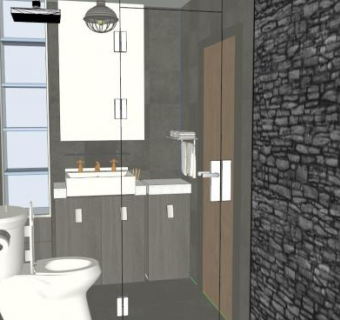 独立卫浴su模型下载_sketchup草图大师SKP模型