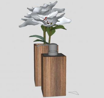 浴室花瓶沐浴品摆件SU模型下载_sketchup草图大师SKP模型