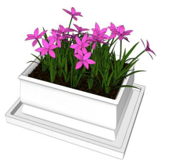 制花池su模型下载_sketchup草图大师SKP模型