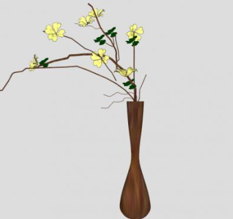 装饰花艺花瓶SU模型下载_sketchup草图大师SKP模型