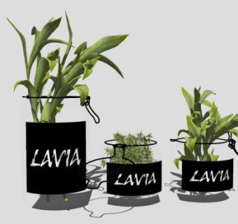 植物装饰品SU模型下载_sketchup草图大师SKP模型