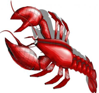 龙虾su模型下载_sketchup草图大师SKP模型