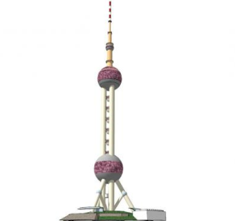 东方明珠su模型下载_sketchup草图大师SKP模型