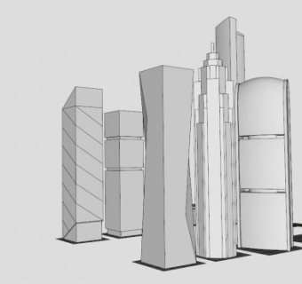 北京中信大厦su模型下载_sketchup草图大师SKP模型