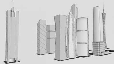 北京中信大厦su模型下载_sketchup草图大师SKP模型