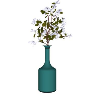 高端装饰花瓶摆件SU模型下载_sketchup草图大师SKP模型